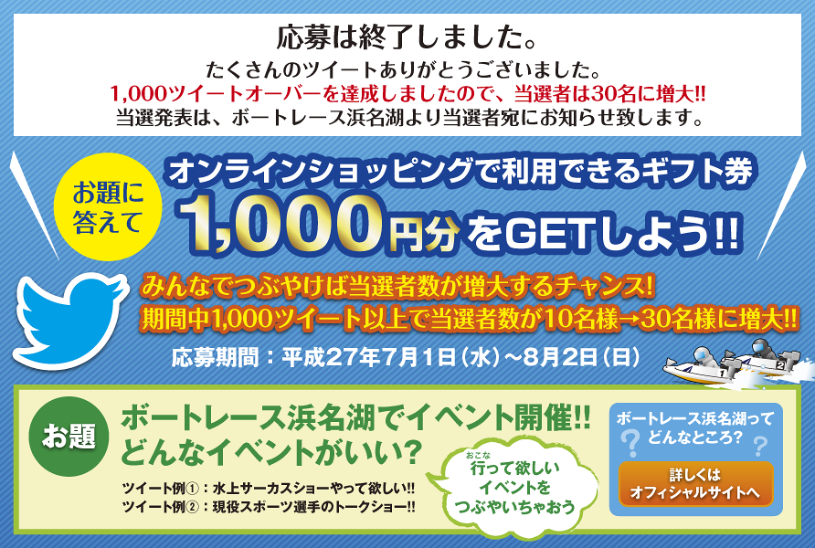 お題に答えてオンラインショッピングで利用できるギフト券1,000円分をGETしよう!!